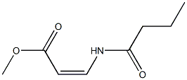 2-Propenoic  acid,  3-[(1-oxobutyl)amino]-,  methyl  ester,  (2Z)-