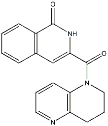 1(2H)-Isoquinolinone,  3-[(3,4-dihydro-1,5-naphthyridin-1(2H)-yl)carbonyl]- Struktur
