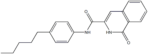 3-Isoquinolinecarboxamide,  1,2-dihydro-1-oxo-N-(4-pentylphenyl)-