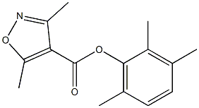 4-Isoxazolecarboxylic  acid,  3,5-dimethyl-,  2,3,6-trimethylphenyl  ester 化学構造式