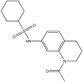 Cyclohexanesulfonamide,  N-(1-acetyl-1,2,3,4-tetrahydro-7-quinolinyl)-|