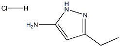 3-Ethyl-5-aminopyrazole hydrochloride 化学構造式