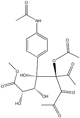 4-Acetamidophenyl-triacetyl--D-glucuronic Acid, Methyl Ester Structure