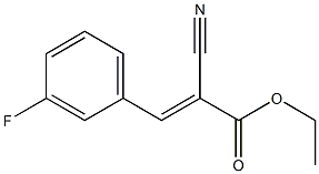 2-Cyano-3-(3-fluoro-phenyl)-acrylic acid ethyl ester Structure