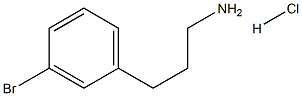 3-(3-Bromo-phenyl)-propylamine  hydrochloride 结构式