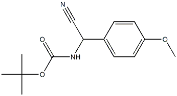 [Cyano-(4-methoxy-phenyl)-methyl]-carbamic acid tert-butyl ester 结构式