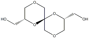 1,4,7,10-Tetraoxaspiro[5.5]undecane-2,8-dimethanol,  (2R,6S,8R)- 化学構造式