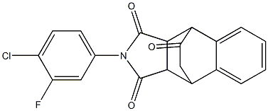 11-(4-chloro-3-fluorophenyl)-11-azatetracyclo[6.5.2.0~2,7~.0~9,13~]pentadeca-2,4,6-triene-10,12,14-trione Structure