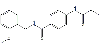 4-(isobutyrylamino)-N-(2-methoxybenzyl)benzamide