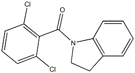 1-(2,6-dichlorobenzoyl)indoline 化学構造式