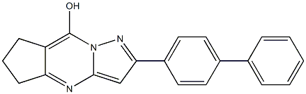 2-[1,1'-biphenyl]-4-yl-6,7-dihydro-5H-cyclopenta[d]pyrazolo[1,5-a]pyrimidin-8-ol,,结构式