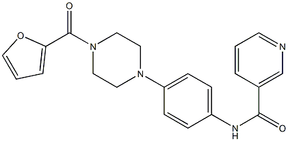 N-{4-[4-(2-furoyl)-1-piperazinyl]phenyl}nicotinamide