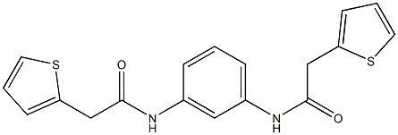 2-(2-thienyl)-N-{3-[(2-thienylacetyl)amino]phenyl}acetamide Structure