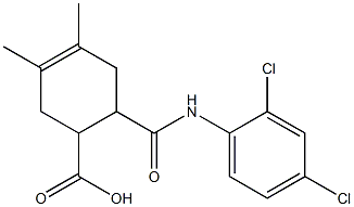 6-[(2,4-dichloroanilino)carbonyl]-3,4-dimethyl-3-cyclohexene-1-carboxylic acid Structure