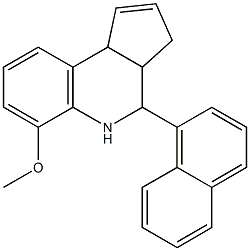 methyl 4-(1-naphthyl)-3a,4,5,9b-tetrahydro-3H-cyclopenta[c]quinolin-6-yl ether,,结构式
