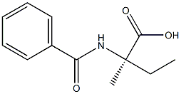 N-benzoylisovaline Struktur
