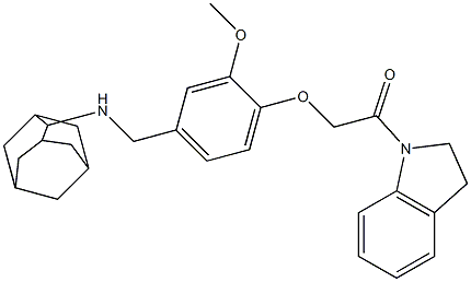 N-(2-adamantyl)-N-{4-[2-(2,3-dihydro-1H-indol-1-yl)-2-oxoethoxy]-3-methoxybenzyl}amine