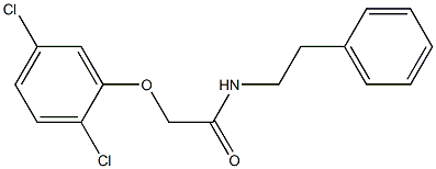 2-[(2,5-dichlorophenyl)oxy]-N-(2-phenylethyl)acetamide Structure