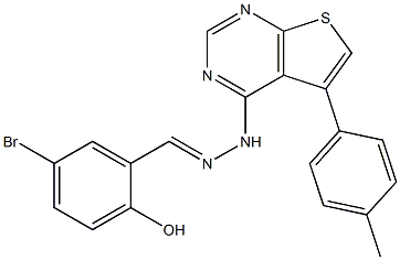 5-bromo-2-hydroxybenzaldehyde [5-(4-methylphenyl)thieno[2,3-d]pyrimidin-4-yl]hydrazone