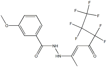 N'-(4,4,5,5,6,6,6-heptafluoro-1-methyl-3-oxo-1-hexenyl)-3-methoxybenzohydrazide