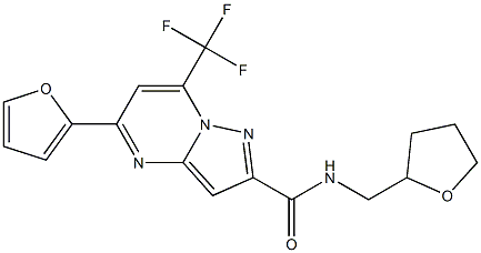  5-(2-furyl)-N-(tetrahydro-2-furanylmethyl)-7-(trifluoromethyl)pyrazolo[1,5-a]pyrimidine-2-carboxamide