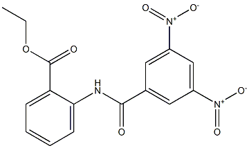 ethyl 2-({3,5-bisnitrobenzoyl}amino)benzoate Structure