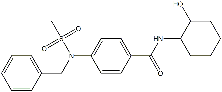 4-[benzyl(methylsulfonyl)amino]-N-(2-hydroxycyclohexyl)benzamide