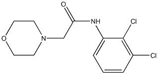 N-(2,3-dichlorophenyl)-2-(4-morpholinyl)acetamide Struktur