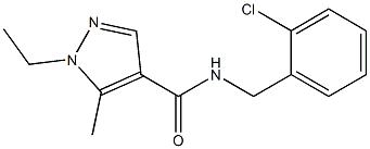 N-(2-chlorobenzyl)-1-ethyl-5-methyl-1H-pyrazole-4-carboxamide|