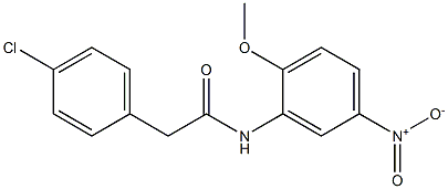  2-(4-chlorophenyl)-N-{5-nitro-2-methoxyphenyl}acetamide