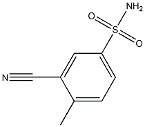 3-cyano-4-methylbenzenesulfonamide,,结构式