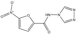 5-nitro-N-(4H-1,2,4-triazol-4-yl)-2-furamide Struktur