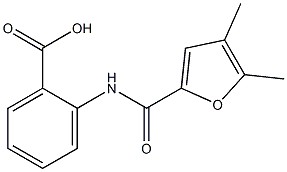 2-[(4,5-dimethyl-2-furoyl)amino]benzoic acid Structure