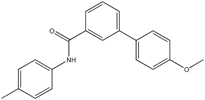 4'-methoxy-N-(4-methylphenyl)[1,1'-biphenyl]-3-carboxamide 结构式