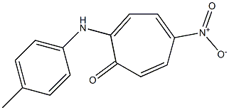 5-nitro-2-[(4-methylphenyl)amino]cyclohepta-2,4,6-trien-1-one Structure