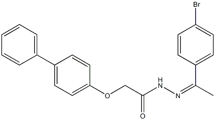 2-([1,1'-biphenyl]-4-yloxy)-N'-[1-(4-bromophenyl)ethylidene]acetohydrazide