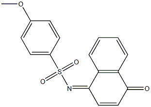 4-methoxy-N-(4-oxo-1(4H)-naphthalenylidene)benzenesulfonamide 化学構造式