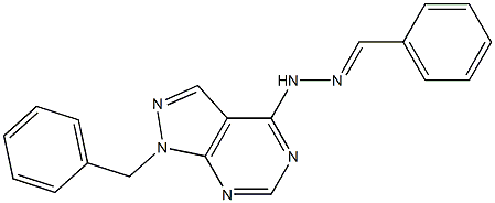 benzaldehyde (1-benzyl-1H-pyrazolo[3,4-d]pyrimidin-4-yl)hydrazone