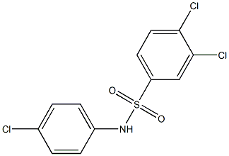 3,4-dichloro-N-(4-chlorophenyl)benzenesulfonamide Structure