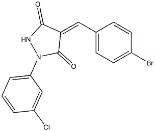 4-(4-bromobenzylidene)-1-(3-chlorophenyl)-3,5-pyrazolidinedione