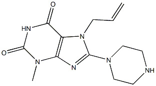  7-allyl-3-methyl-8-(1-piperazinyl)-3,7-dihydro-1H-purine-2,6-dione