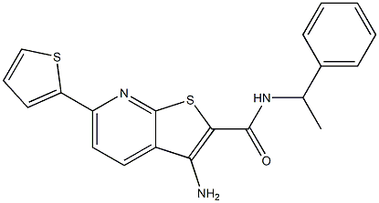  3-amino-N-(1-phenylethyl)-6-thien-2-ylthieno[2,3-b]pyridine-2-carboxamide