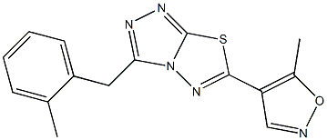3-(2-methylbenzyl)-6-(5-methyl-4-isoxazolyl)[1,2,4]triazolo[3,4-b][1,3,4]thiadiazole