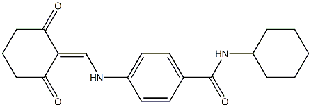  N-cyclohexyl-4-{[(2,6-dioxocyclohexylidene)methyl]amino}benzamide