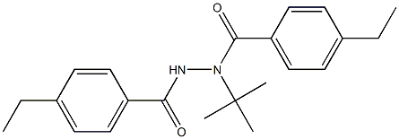 N-(tert-butyl)-4-ethyl-N'-(4-ethylbenzoyl)benzohydrazide Structure