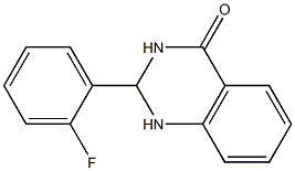 2-(2-fluorophenyl)-2,3-dihydro-4(1H)-quinazolinone,,结构式