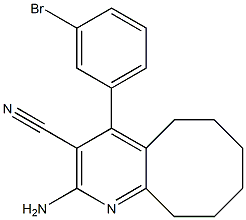 2-amino-4-(3-bromophenyl)-5,6,7,8,9,10-hexahydrocycloocta[b]pyridine-3-carbonitrile