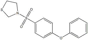 3-[(4-phenoxyphenyl)sulfonyl]-1,3-thiazolidine
