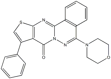  5-(4-morpholinyl)-9-phenyl-8H-thieno[2',3':4,5]pyrimido[2,1-a]phthalazin-8-one