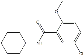 5-chloro-N-cyclohexyl-2-methoxybenzamide,,结构式